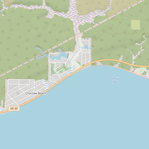 OpenStreetMap map of Mullet Creek, FL