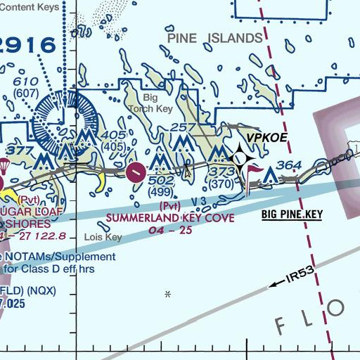 FAA VFR chart of Newfound Harbor, FL