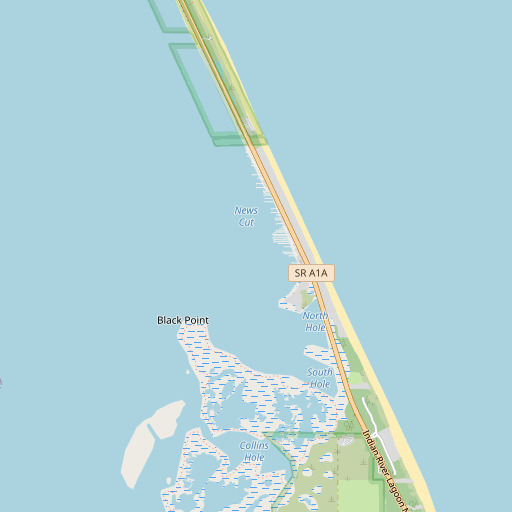 OpenStreetMap map of News Cut, FL