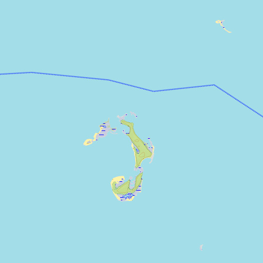 OpenTopoMap map of North Key, FL