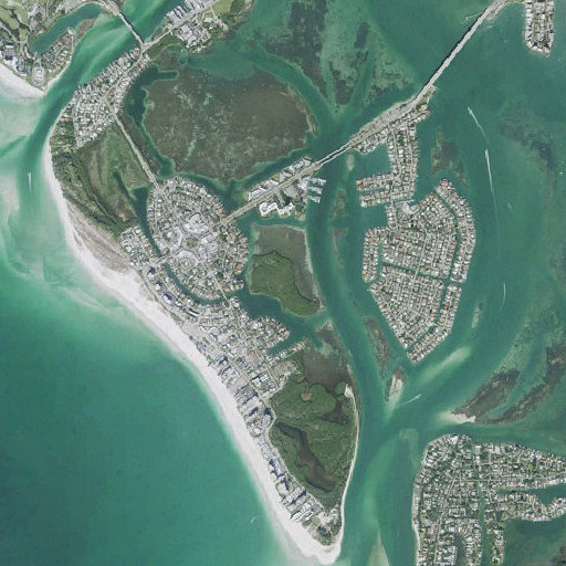 Aerial imagery of Otter Key, FL