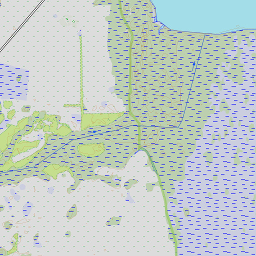 OpenTopoMap map of Padgett Branch, FL
