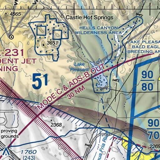 FAA VFR chart of Cholla Mountain, AZ