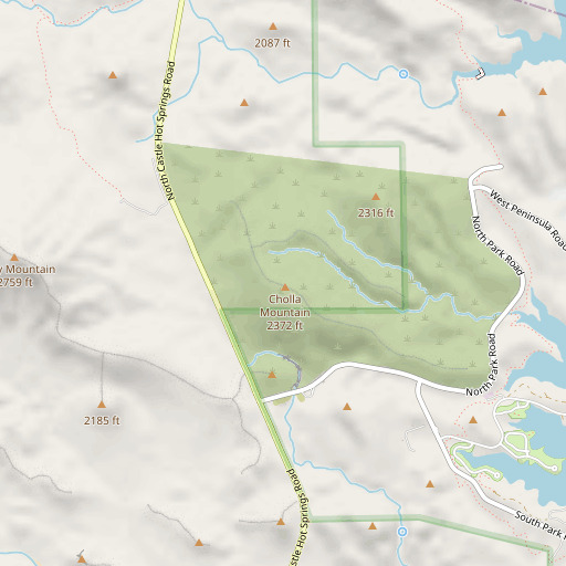 OpenStreetMap map of Cholla Mountain, AZ