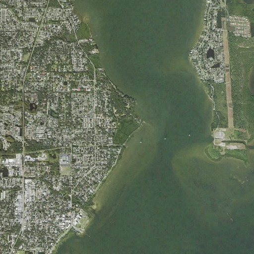 Aerial imagery of Philippe Park, FL