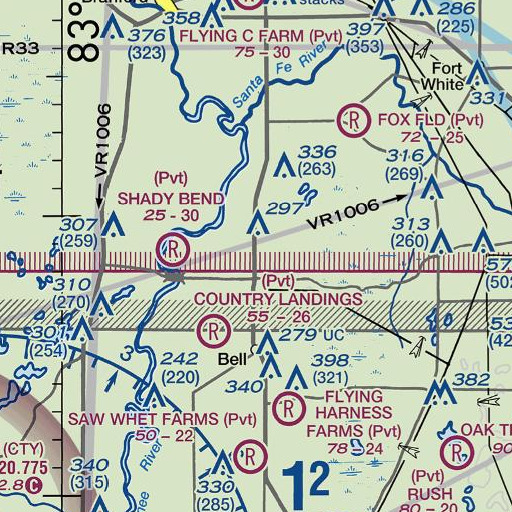 FAA VFR chart of Pierce Chapel, FL