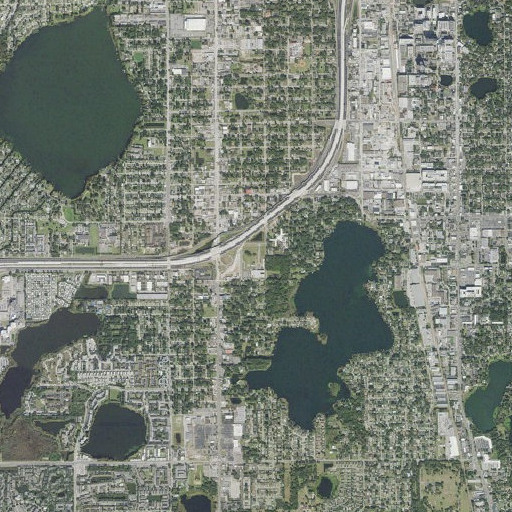 Aerial imagery of Pineloch School, FL