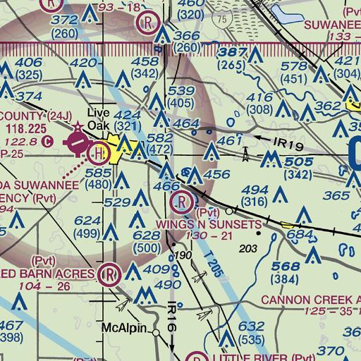 FAA VFR chart of Randys Ranch, FL