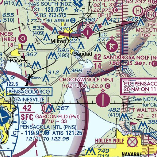 FAA VFR chart of Robinson Point, FL