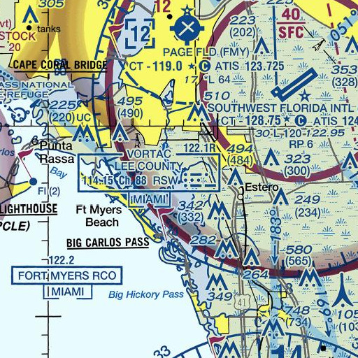 FAA VFR chart of Rocky Bay, FL