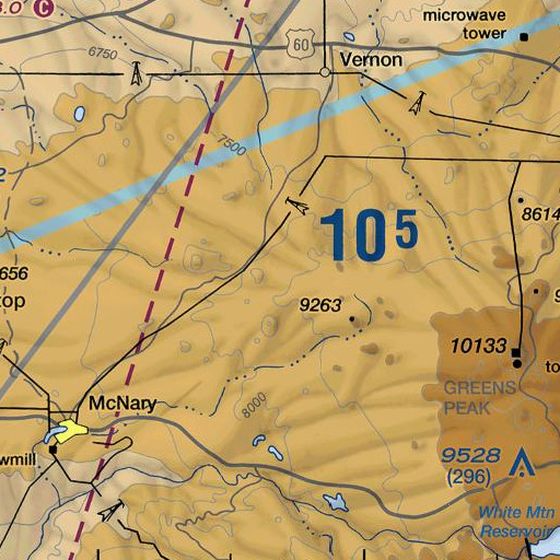 FAA VFR chart of Firebox Spring, AZ