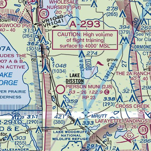 FAA VFR chart of Saw Grass Bay, FL