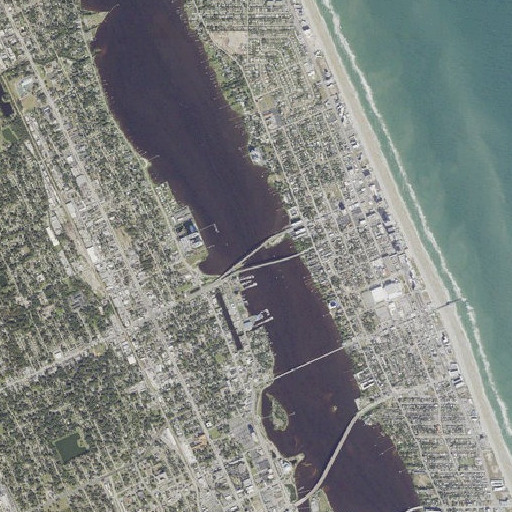 Aerial imagery of Seabreeze Bridge, FL