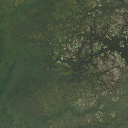 Aerial imagery of Shell Island, FL