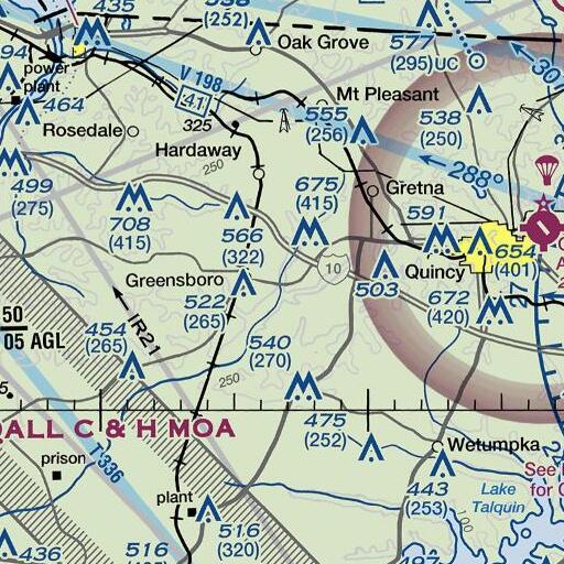 FAA VFR chart of Shepards Millpond, FL
