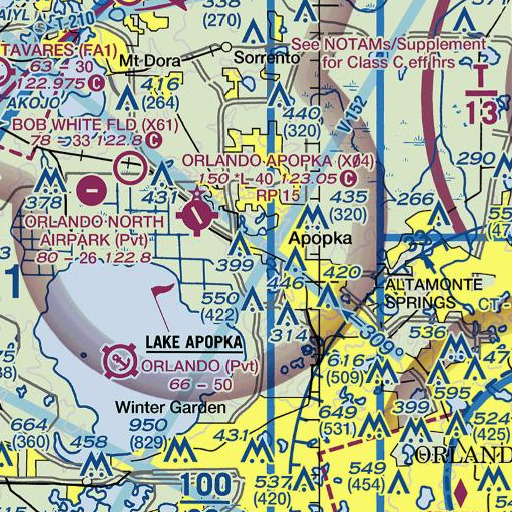 FAA VFR chart of Sheppard Lake, FL