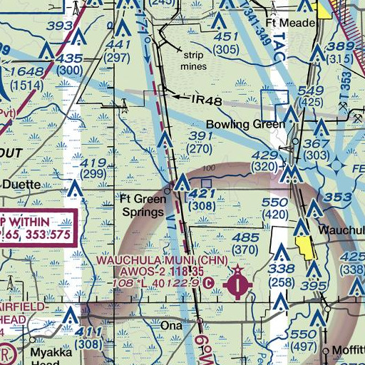 FAA VFR chart of Shirttail Branch, FL