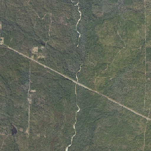 Aerial imagery of Short Creek, FL