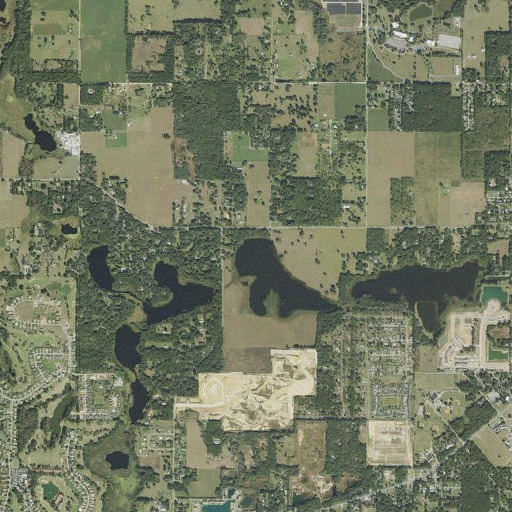 Aerial imagery of Suwannee Lake, FL