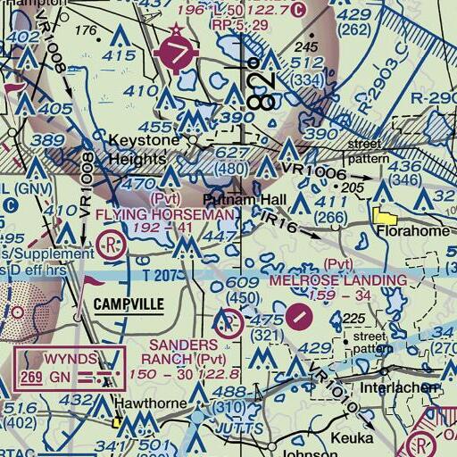 FAA VFR chart of Swan Lake, FL