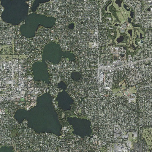 Aerial imagery of Lake Sylvan, FL