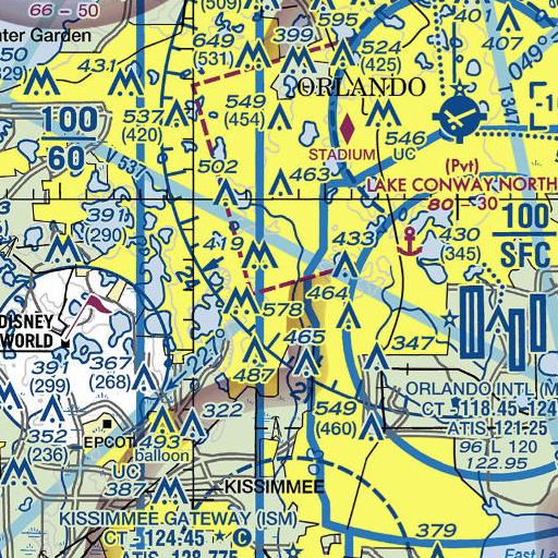 FAA VFR chart of Tangelo Park, FL