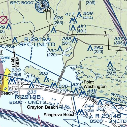 FAA VFR chart of Wheeler Point, FL