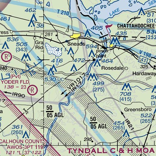 FAA VFR chart of White Springs, FL