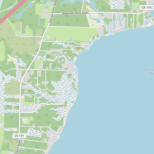 OpenStreetMap map of Whiteoak Bayou, FL