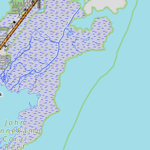 OpenTopoMap map of Whitmore Bight, FL