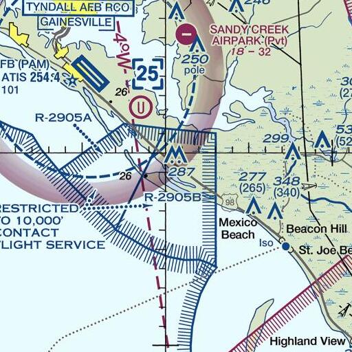 FAA VFR chart of Wild Goose Lagoon, FL