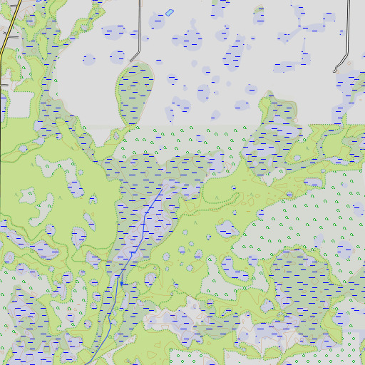 OpenTopoMap map of Wildcat Slough, FL