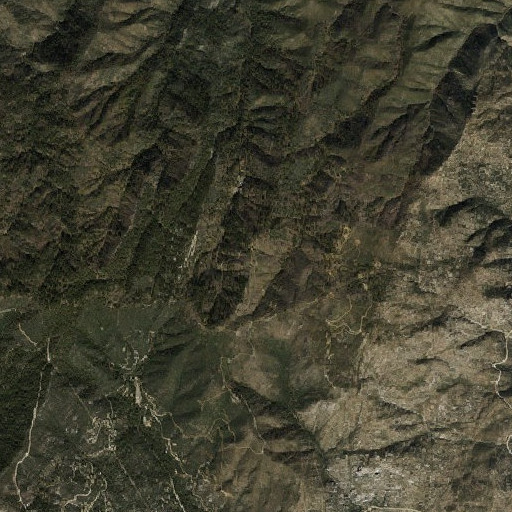 Aerial imagery of Gladiator Mine, AZ