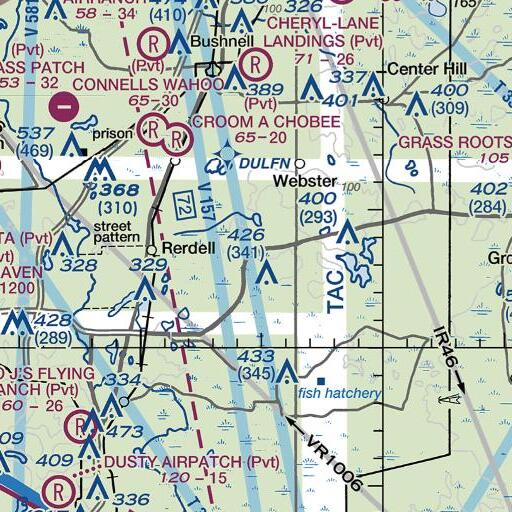 FAA VFR chart of Wilson Corners, FL