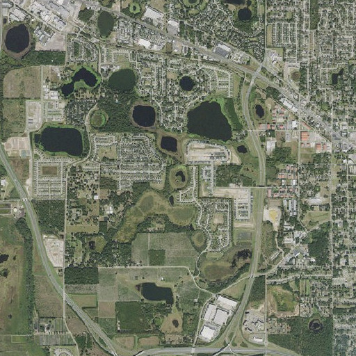 Aerial imagery of Lake Witherington, FL