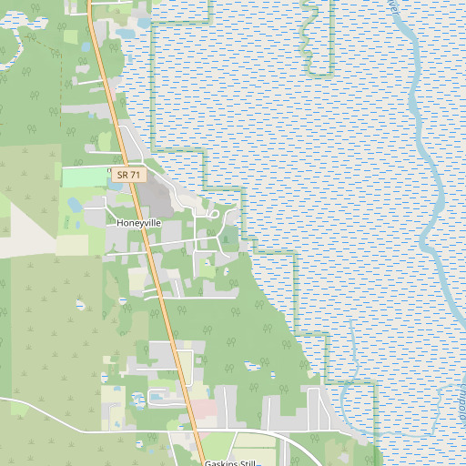 OpenStreetMap map of Roberts Cemetery, FL