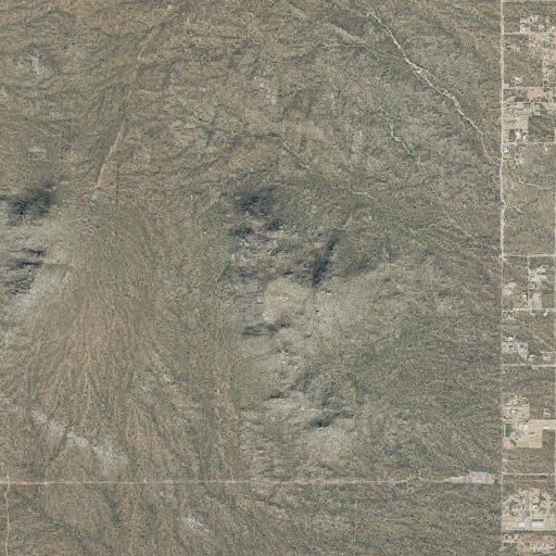 Aerial imagery of Granite Mountain, AZ