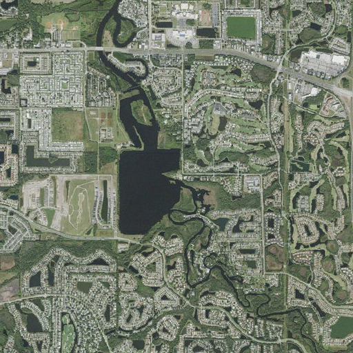 Aerial imagery of Jiggs Landing, FL