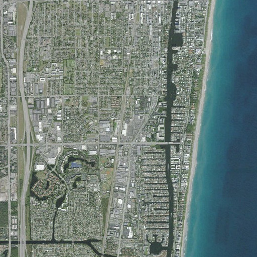 Aerial imagery of Delray Mall, FL