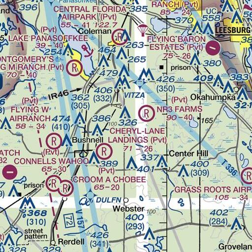 FAA VFR chart of Ellis Pond, FL