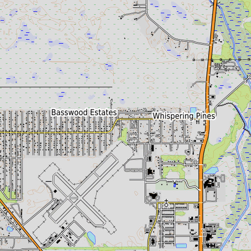 OpenTopoMap map of North Elementary School, FL
