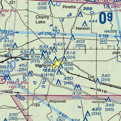 FAA VFR chart of Madison Primary School, FL