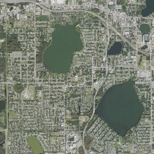 Aerial imagery of Washington Shores Elementary School, FL