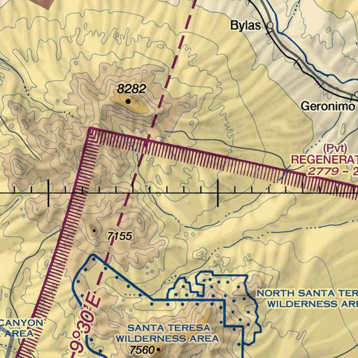 FAA VFR chart of Clay Spring, AZ