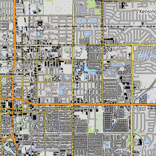 OpenTopoMap map of Tuttle Elementary School, FL