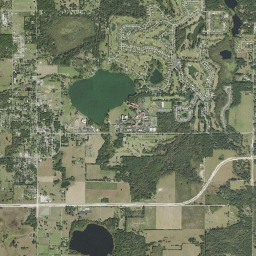 Aerial imagery of Saint Leo College, FL