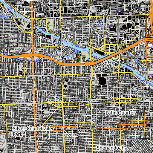 OpenTopoMap map of Martin Technical College, FL