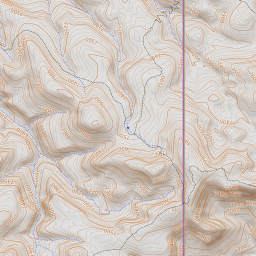 OpenTopoMap map of Hinkle Spring, AZ