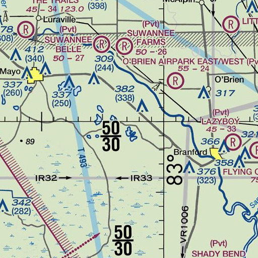 FAA VFR chart of Mid-Florida Assembly Grounds, FL