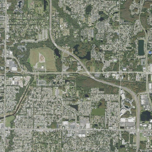 Aerial imagery of Tarpon Junction, FL